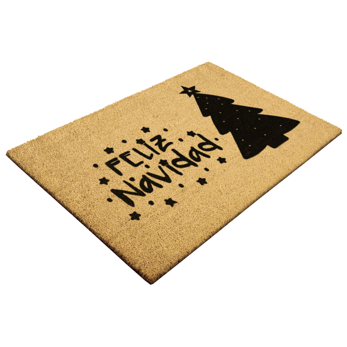 Feliz Navidad Holiday Outdoor Bristle Doormat