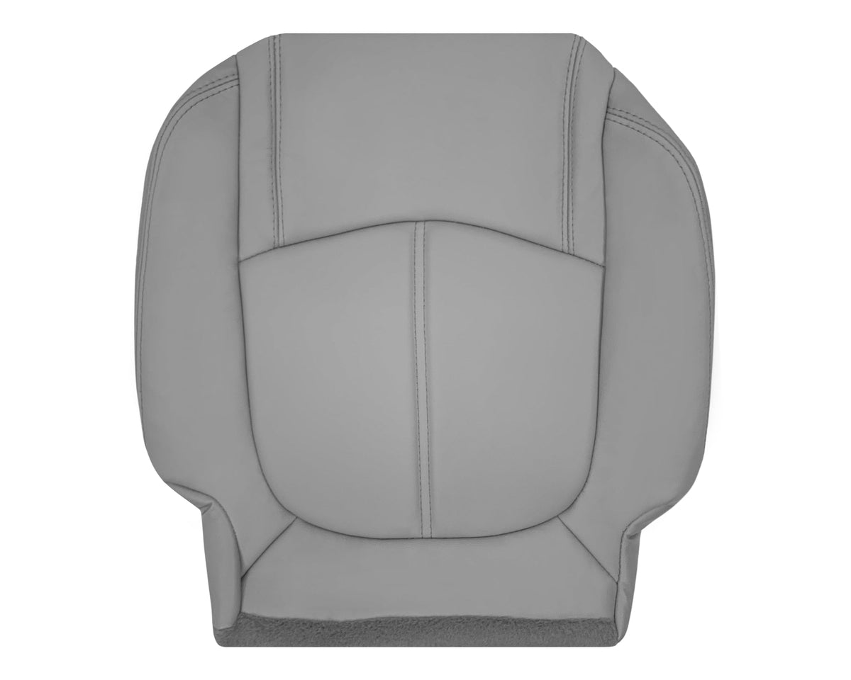 2009-2012 Chevrolet Traverse LT/LTZ Second Row Driver or Passenger Replacement Seat Cover: Non-Perforated, Gray