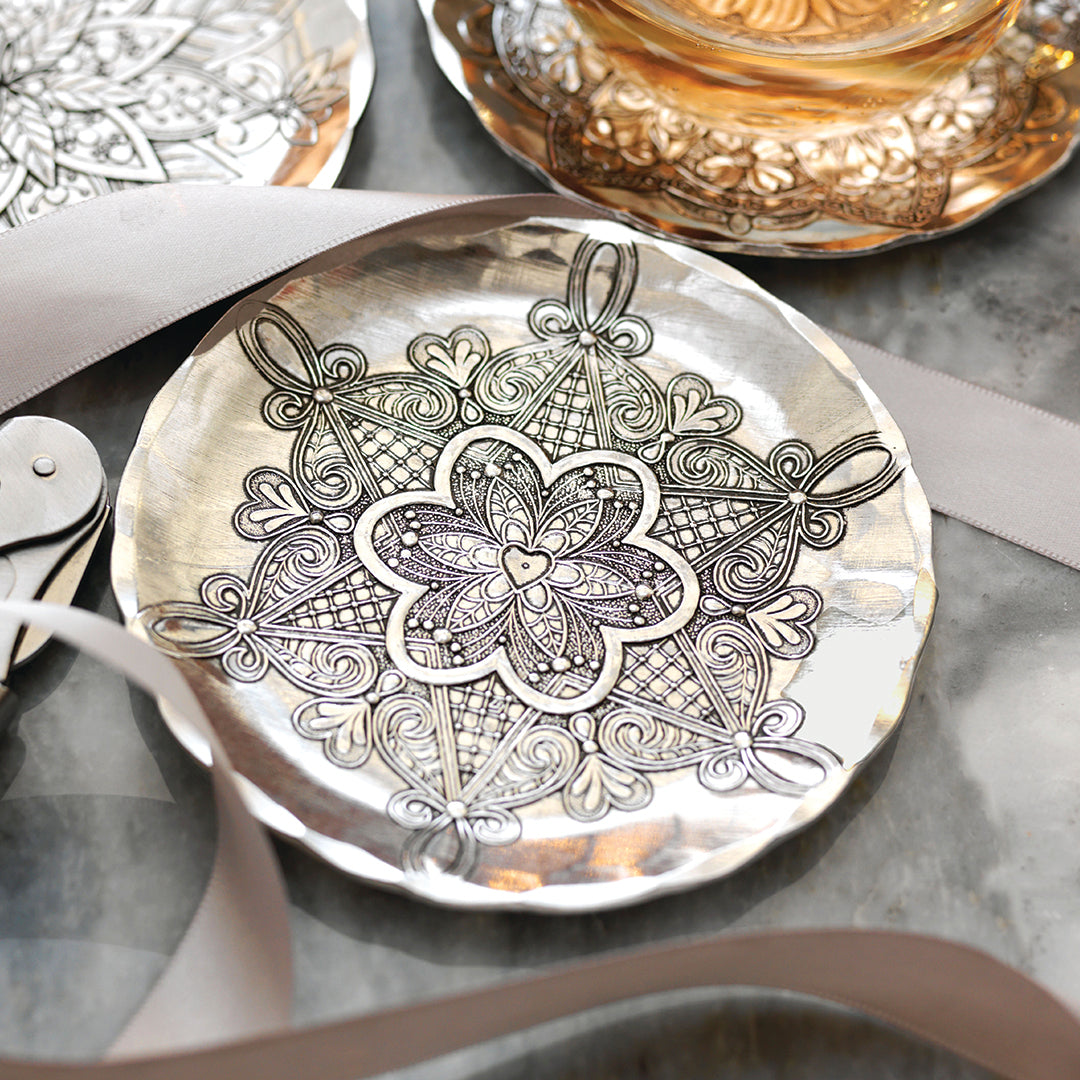 Blooming Heart Floral Coaster