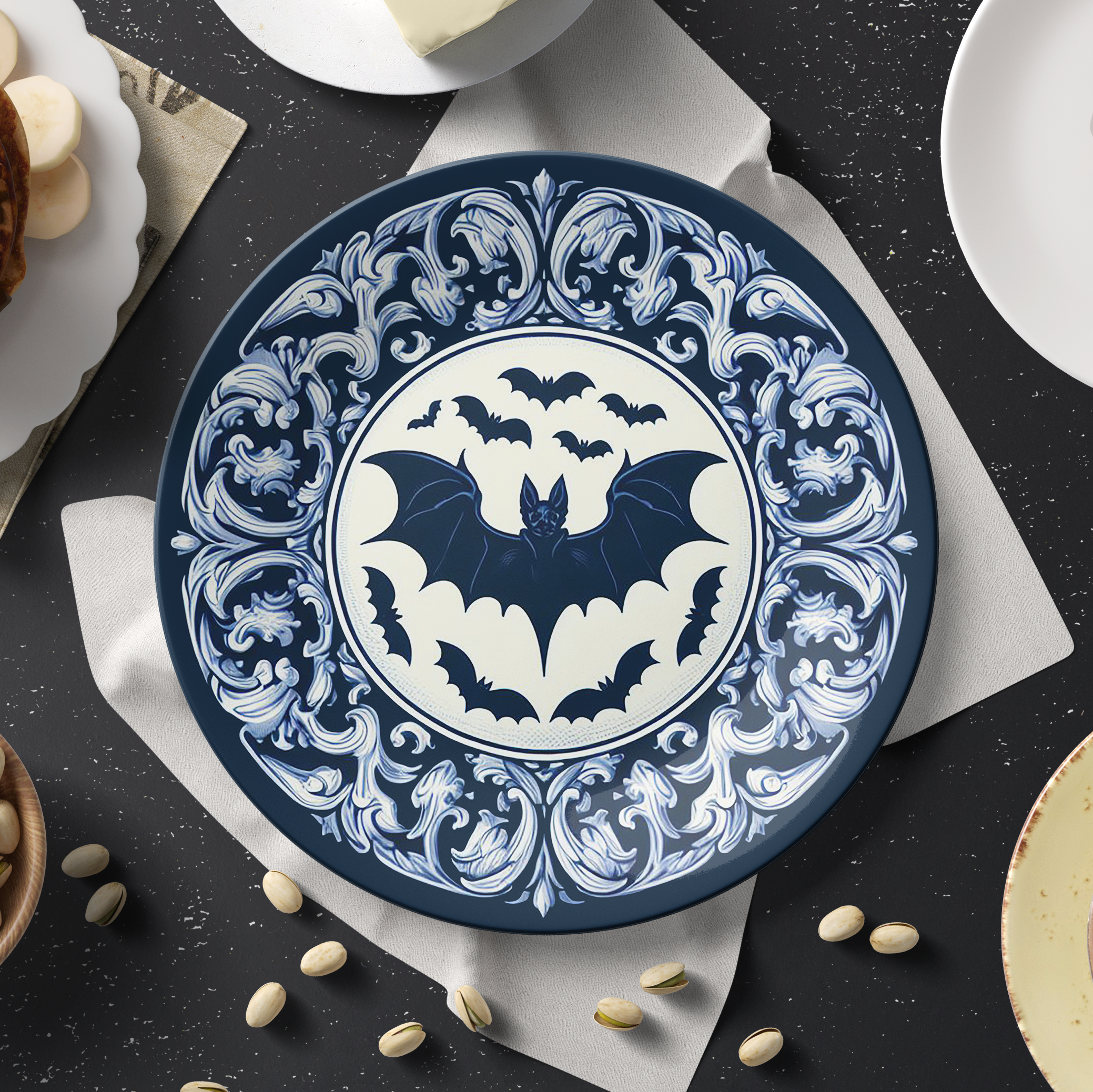 Flying Bat 10" Dinner Plates