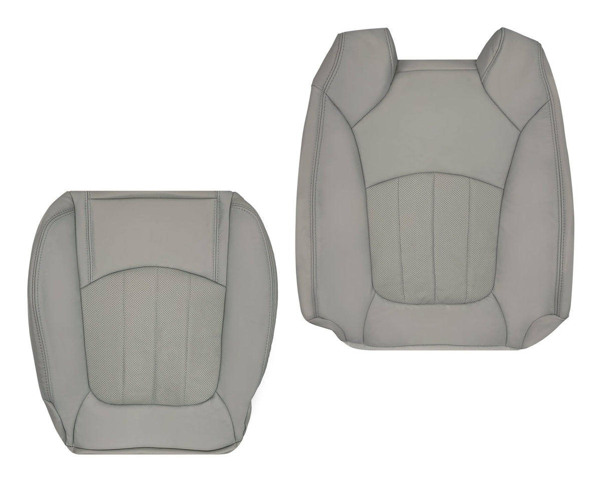 2009-2012 Chevrolet Traverse LT/LTZ Driver or Passenger Replacement Seat Cover: Perforated, Gray