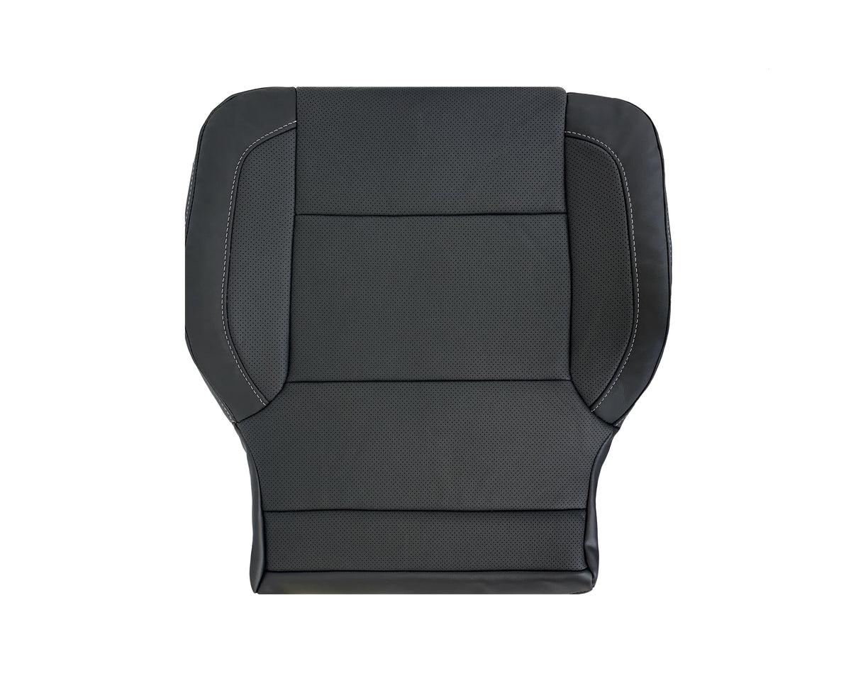 2014-2019 Chevy Silverado Tahoe Suburban & GMC Yukon PERFORATED Leather Seat Cover Replacement in Black, Gray, or Tan