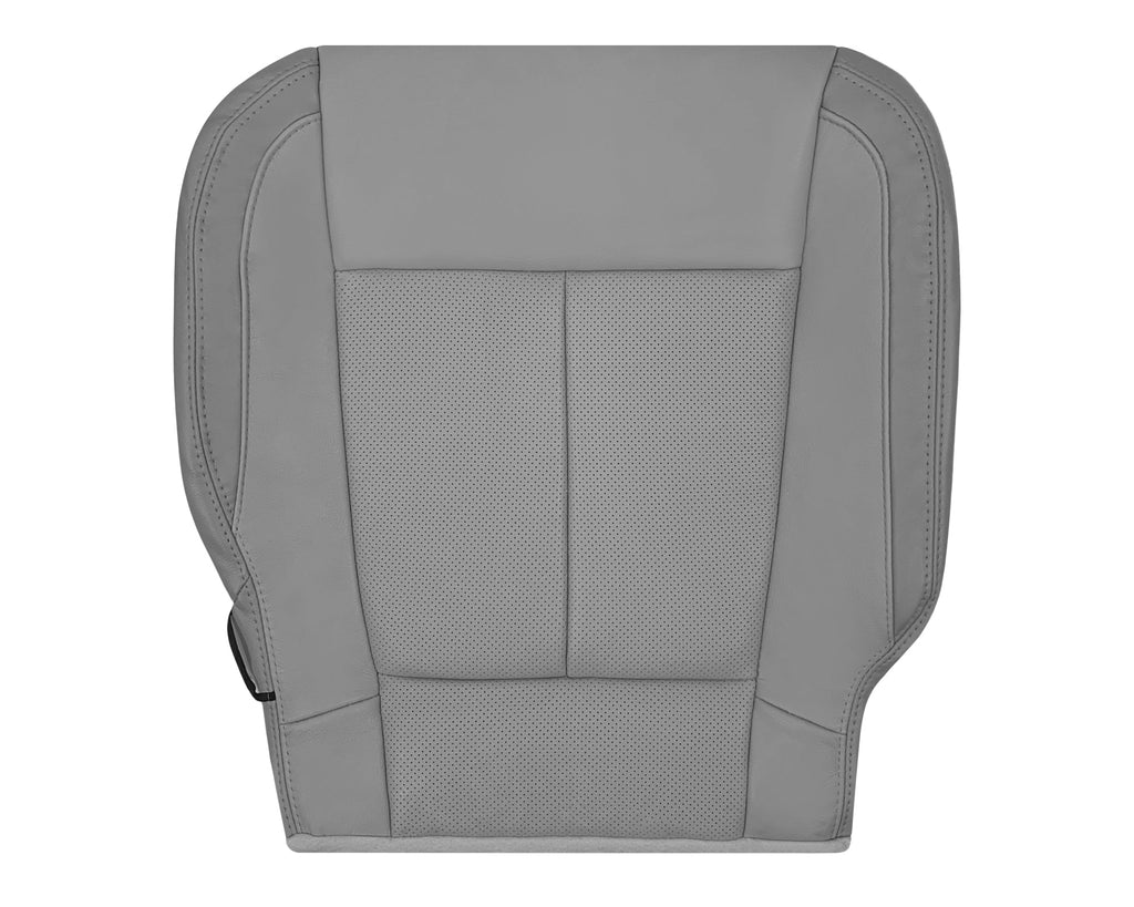 2018-2020 Ford F-150 Lariat Replacement Cowhide Leather or Synthetic Leather Seat Cover: Gray, Perforated