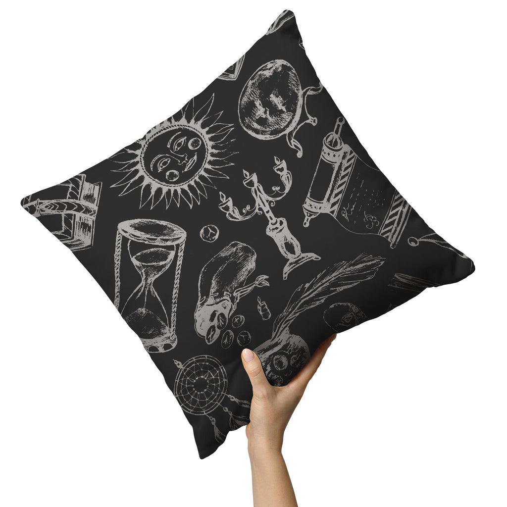 "Fortune Teller" Throw Pillow (Dark)