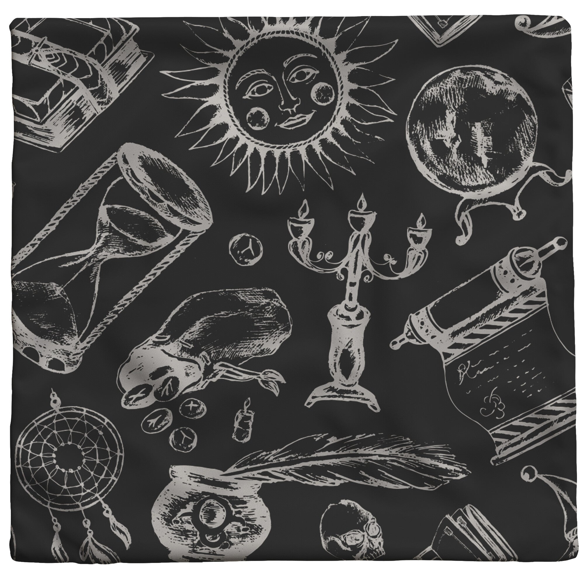 "Fortune Teller" Throw Pillow (Dark)