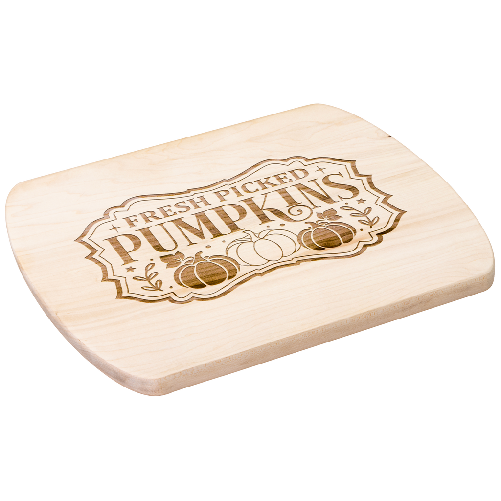 Fresh Picked Pumpkins Fall Hardwood Cutting Board