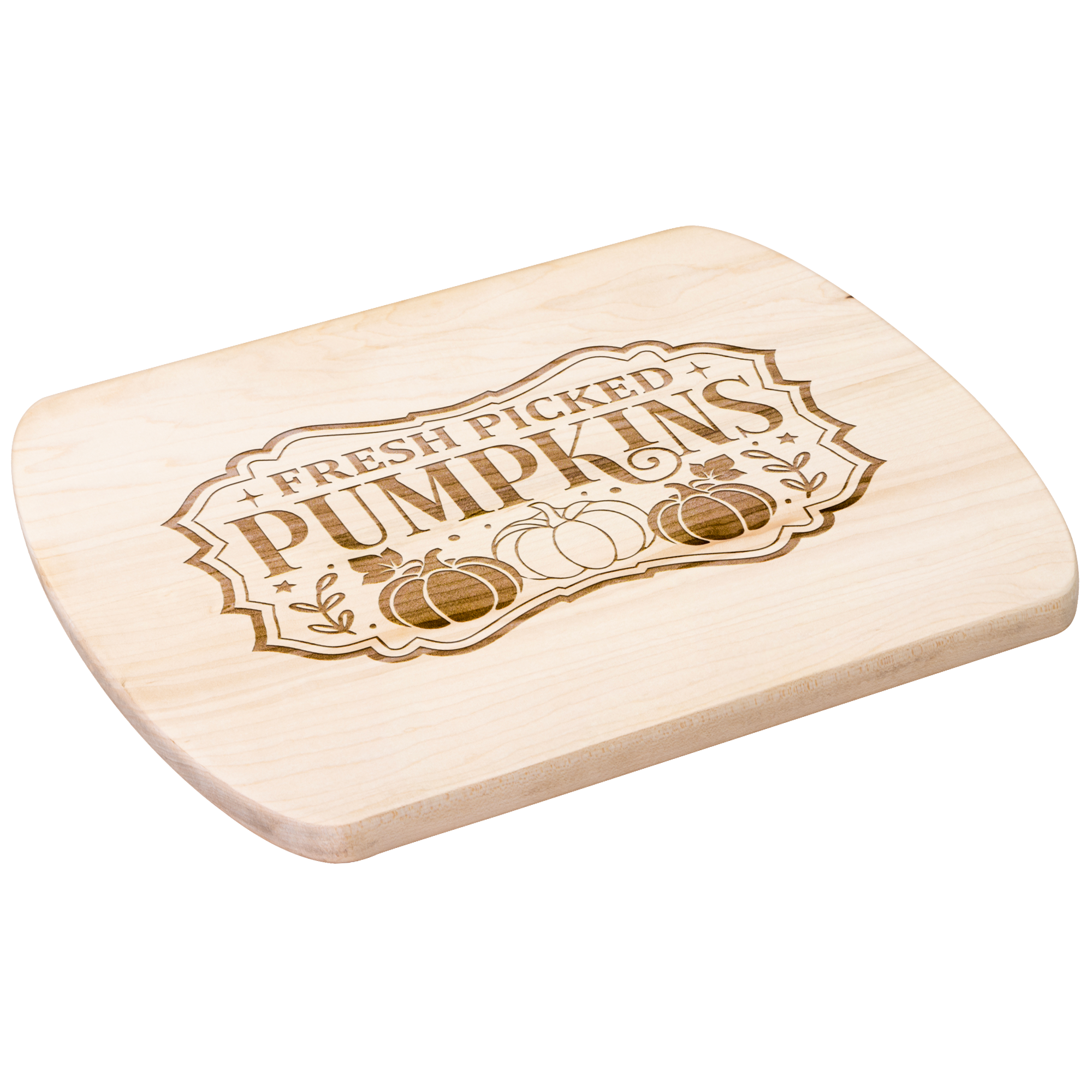 Fresh Picked Pumpkins Fall Hardwood Cutting Board