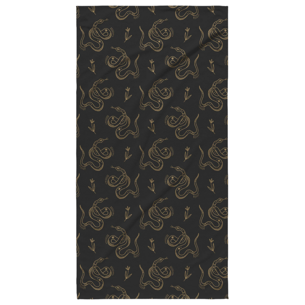 Gilded Fang Bath and Beach Towel