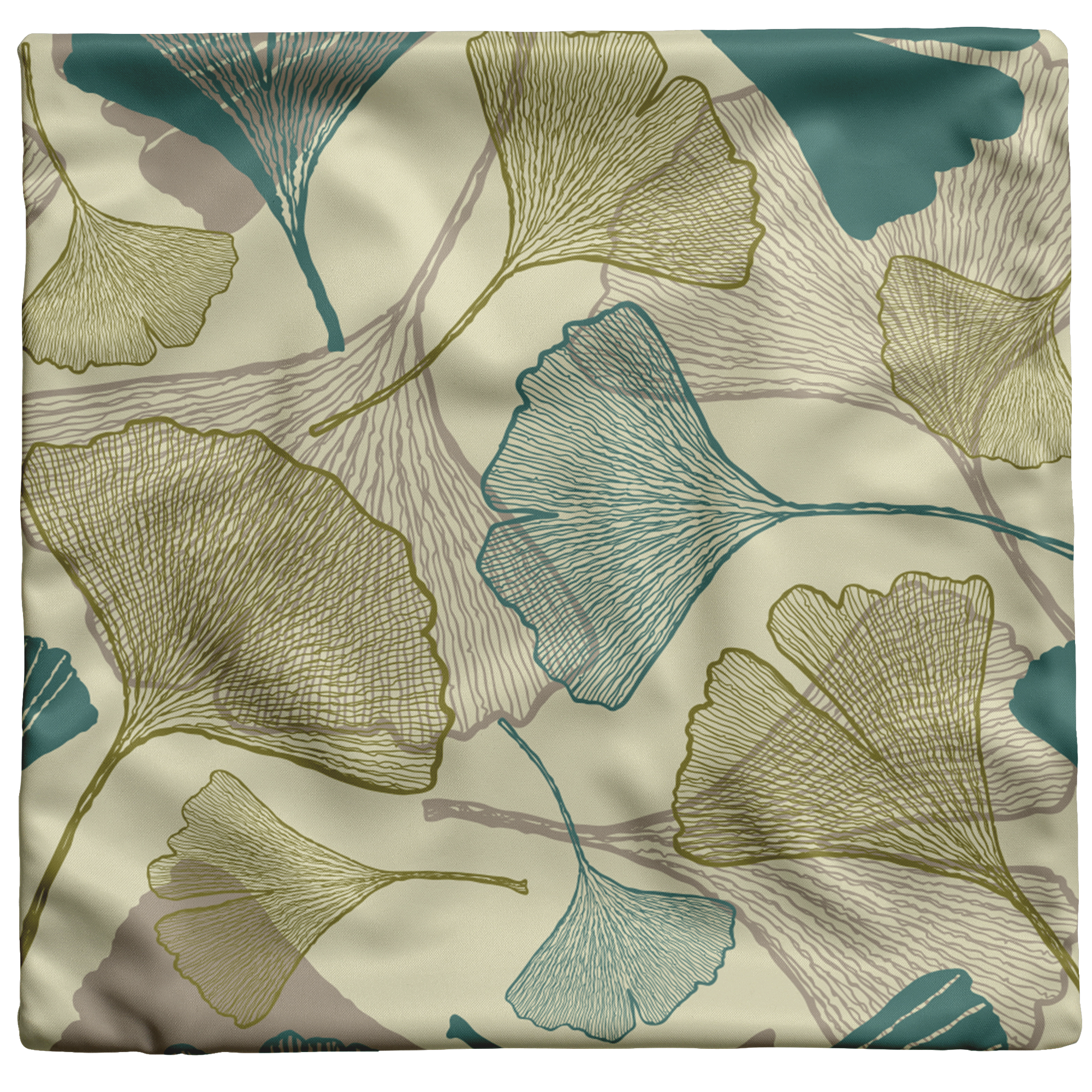 "Ginkgo Leaves" Throw Pillow