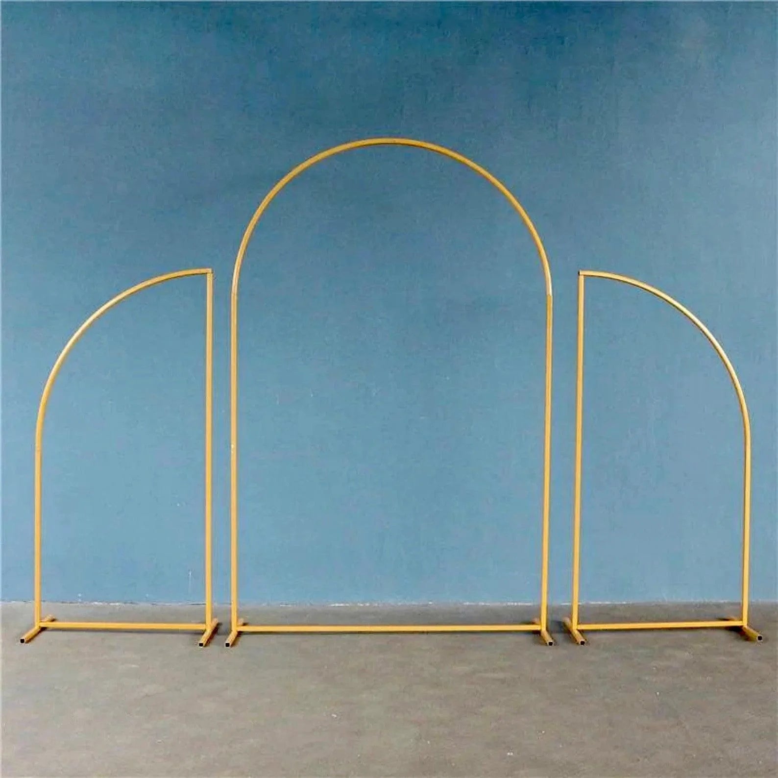 Gold Wedding Arch Decoration Backdrop 3-Piece