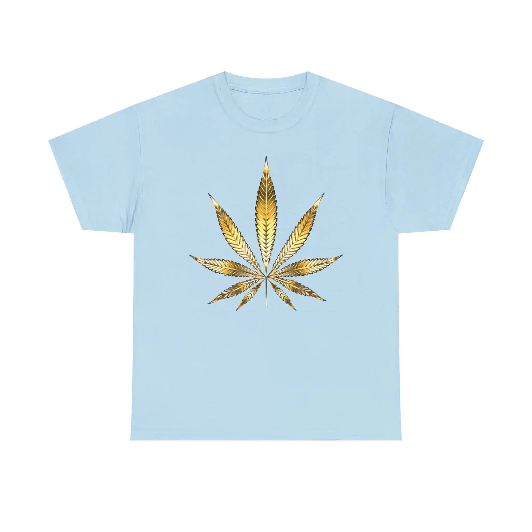 Gold Marijuana Leaf Tee