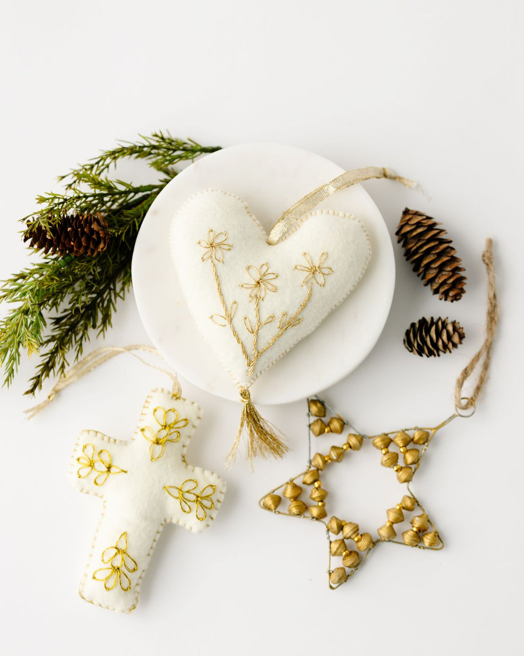 Alejandra Felt Heart Ornament