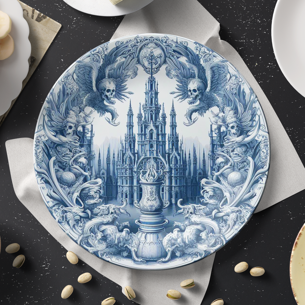 Skull and Spire 10" Dinner Plates