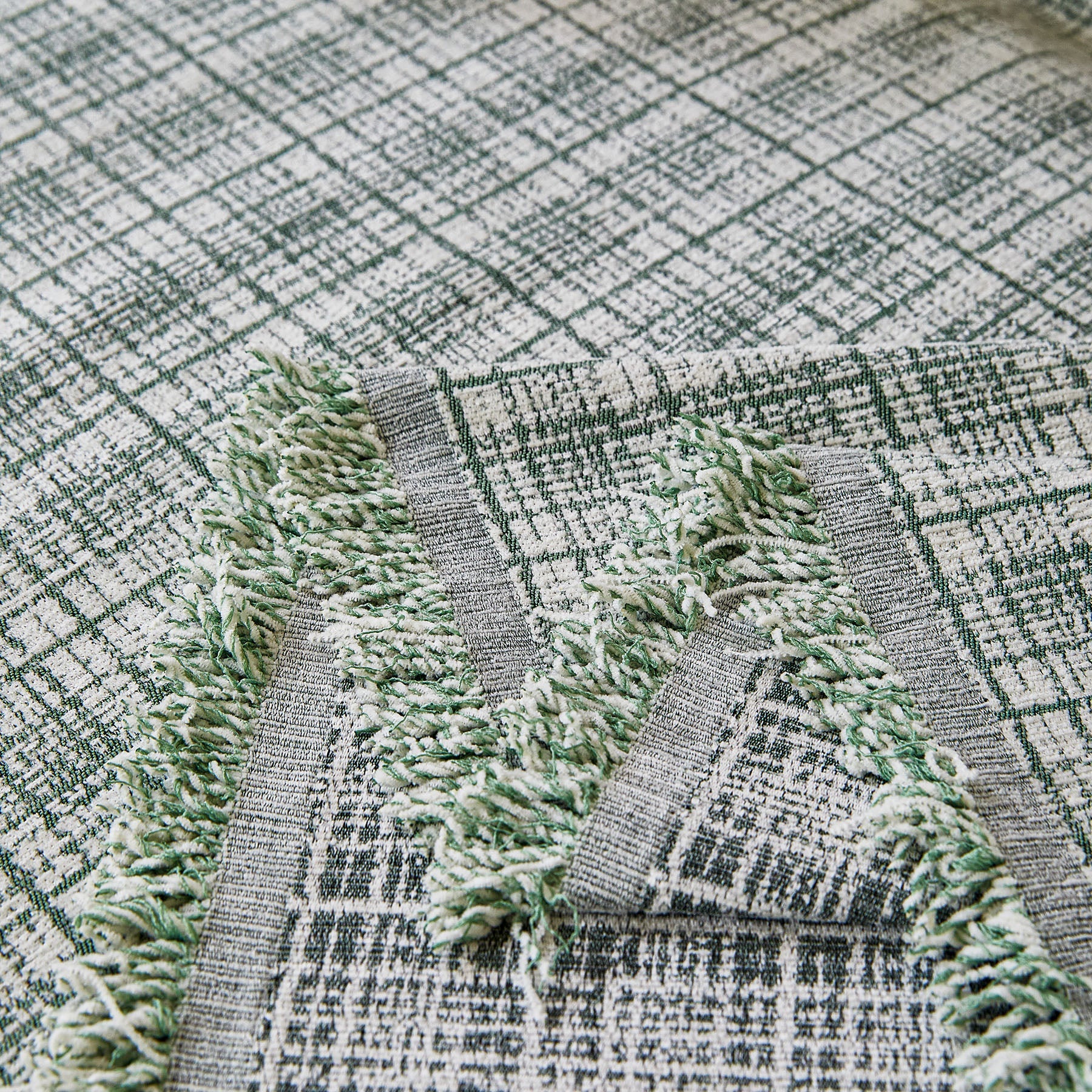 Textured Plaid Couch Throw Cover, Modern Decorative Sectional Furniture Covers