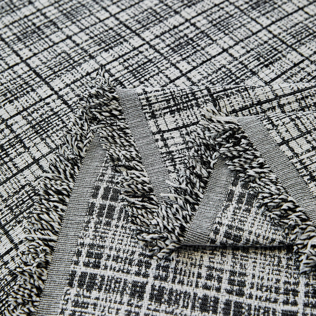 Textured Plaid Couch Throw Cover, Modern Decorative Sectional Furniture Covers