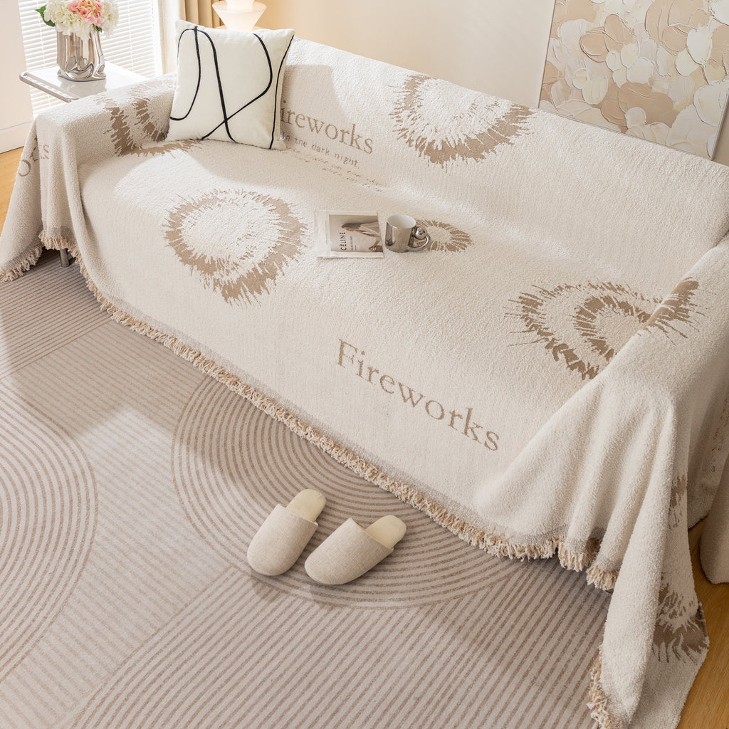 Fireworks Reversible Couch Cover Blankets Furniture Covers Washable Sectional Couch Covers