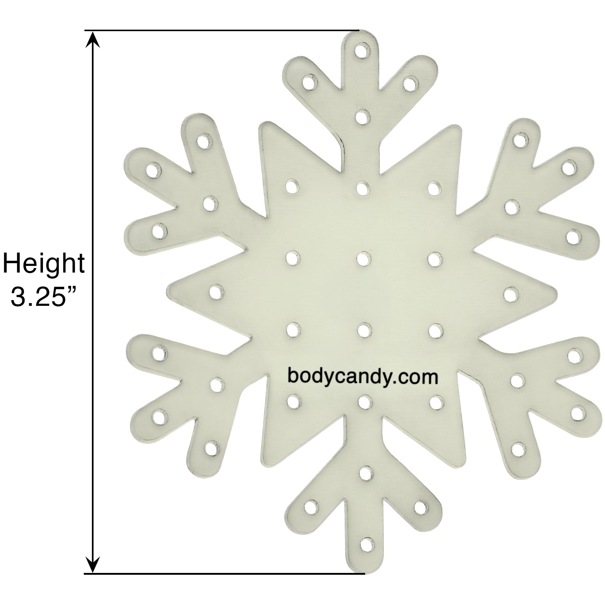 Glow in the Dark Snowflake Travel Flat Back Earring Palette