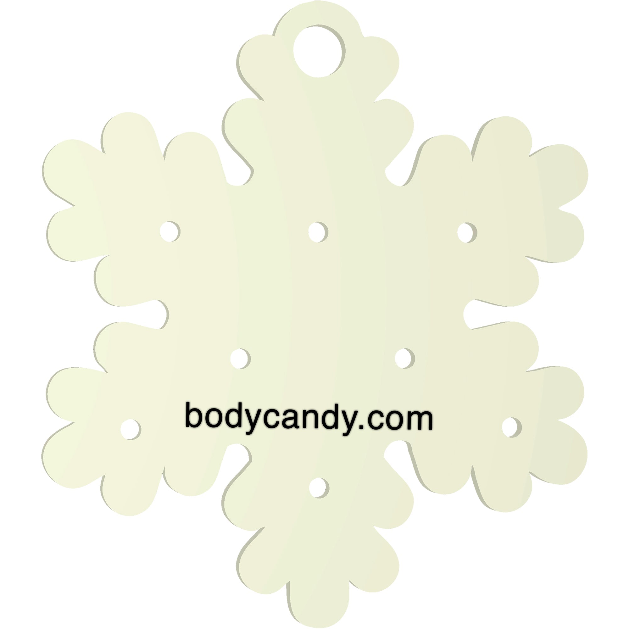 Glow in the Dark Christmas Ornament Travel Flat Back Earring Palette