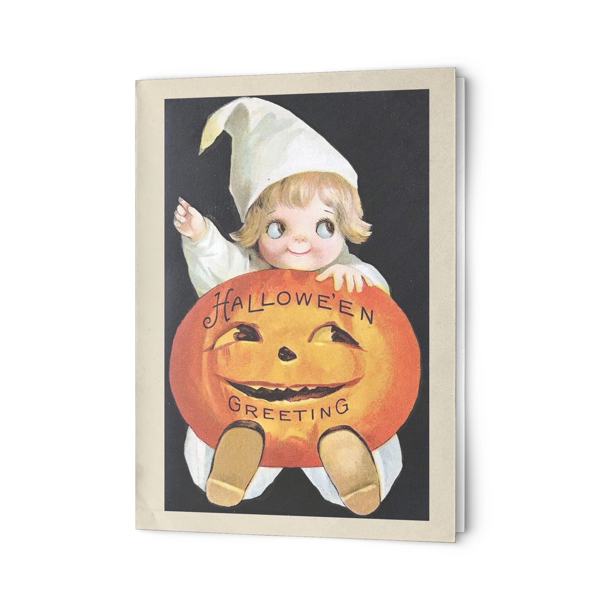 "Halloween Greeting" Antique Greeting Card