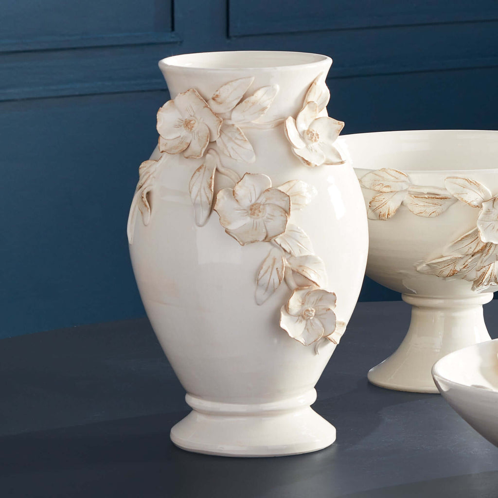 Handmade Italian Dogwood Flower Vase