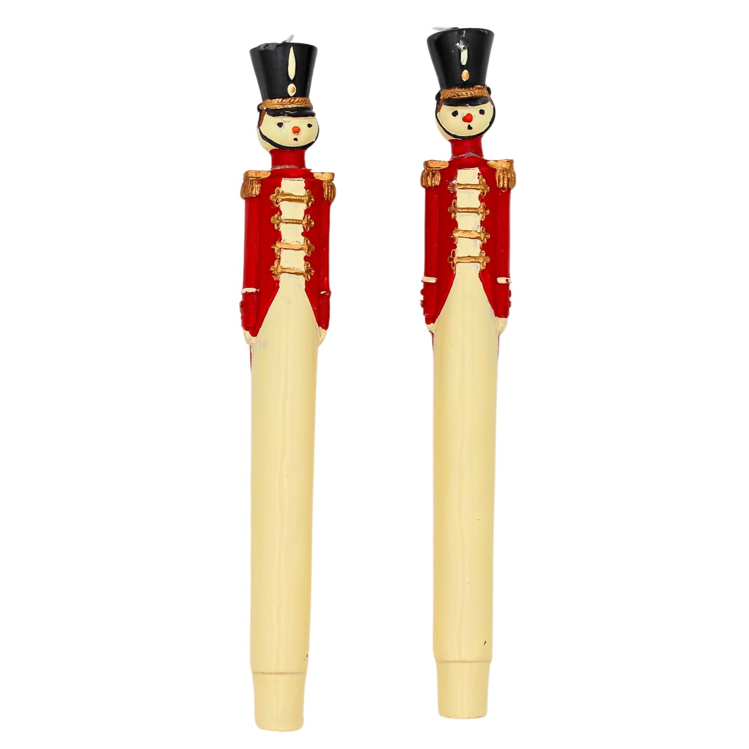 20 Handpainted Red Royal Guard Candles – Case of 10 Packs
