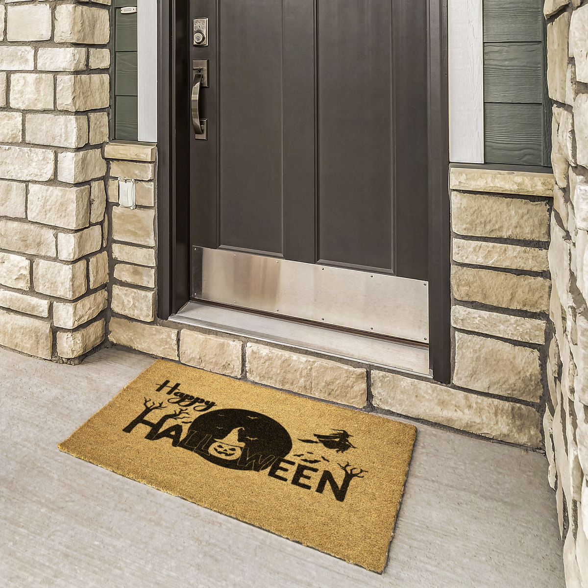 Happy Halloween Outdoor Bristle Doormat