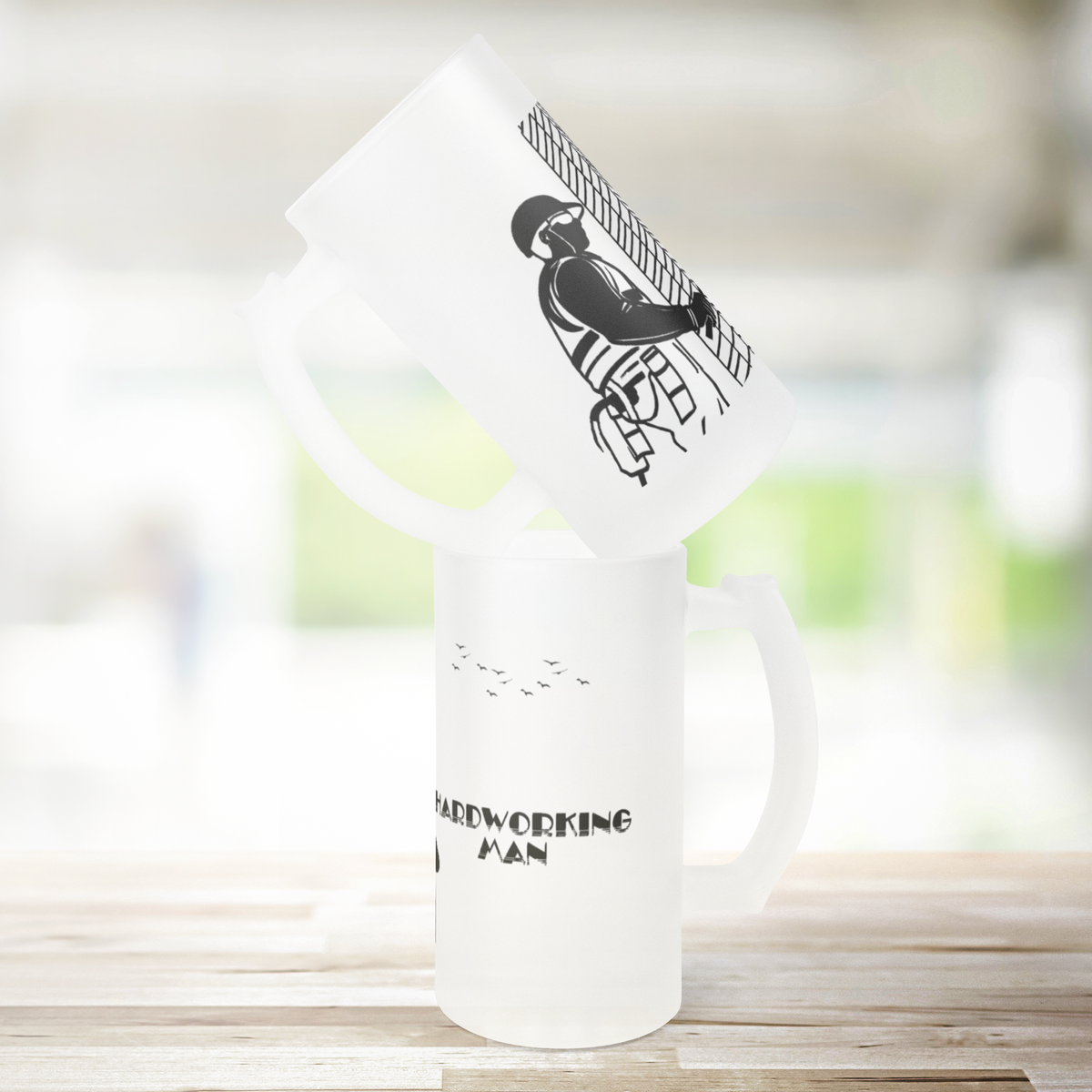 Hard Working Man 16 oz Frosted Mug