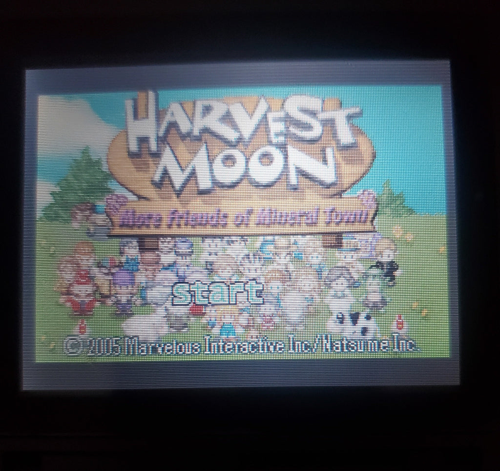 Harvest Moon More Friends of Mineral Town GBA Video Game GameBoy Advance