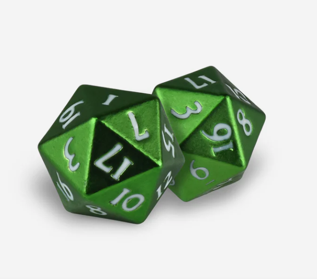 Heavy Metal D20 Dice Set