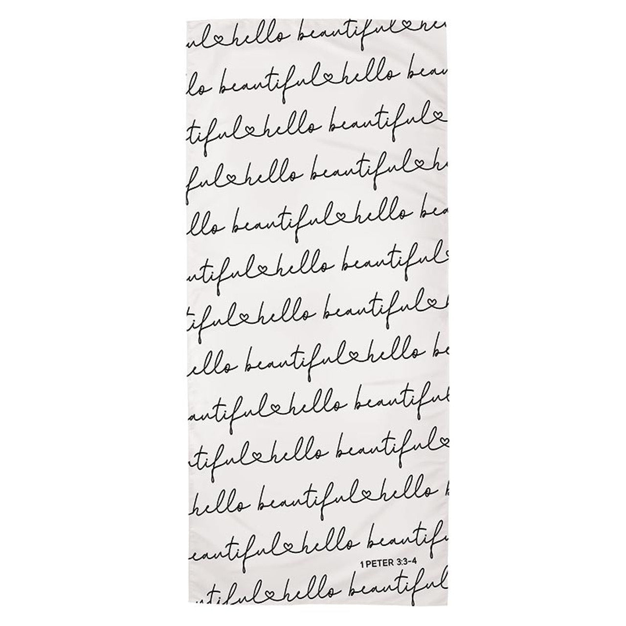Hello Beautiful Oversized Quick Dry Beach Towel | Ultra Absorbent | 35" x 78"