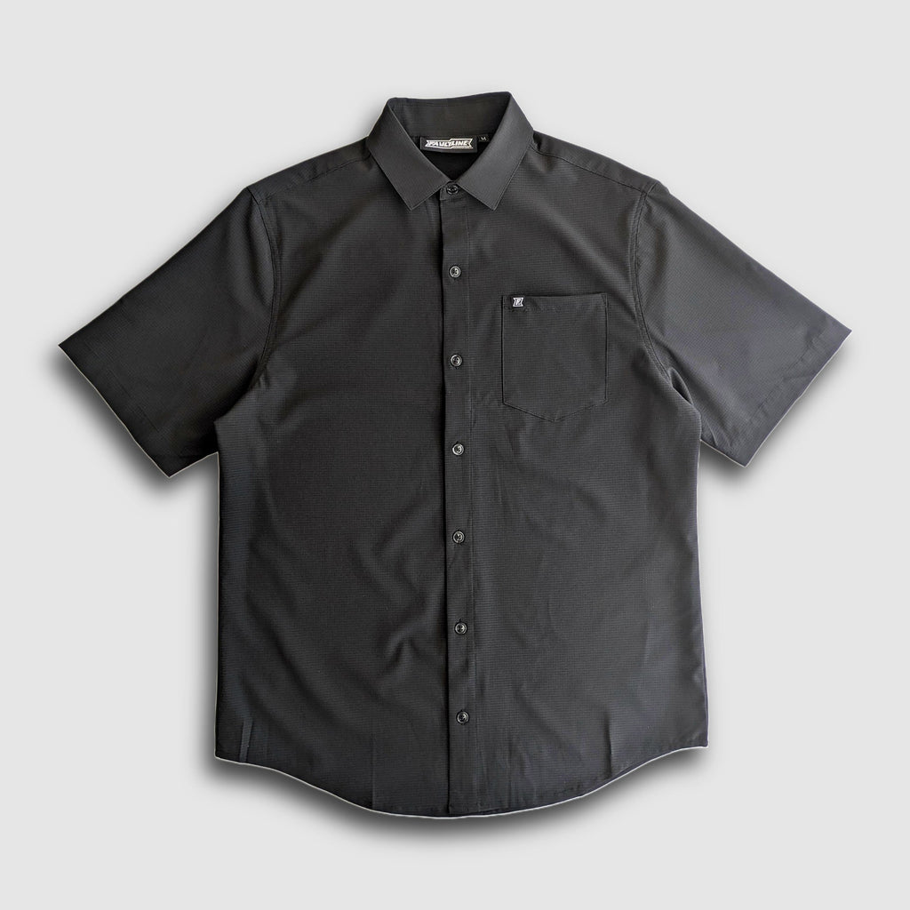 Langley Tech Button Up Shirt - Blackout