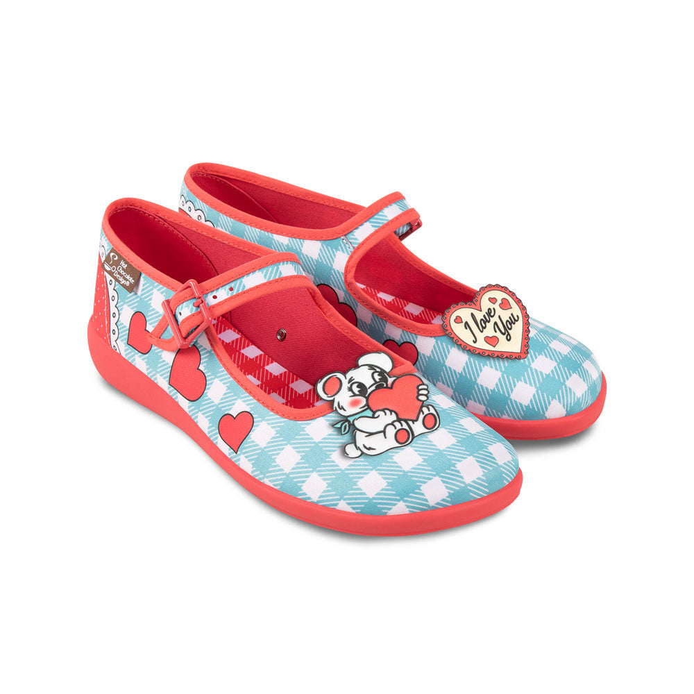 Chocolaticas® I Love You Women's Mary Jane Flat