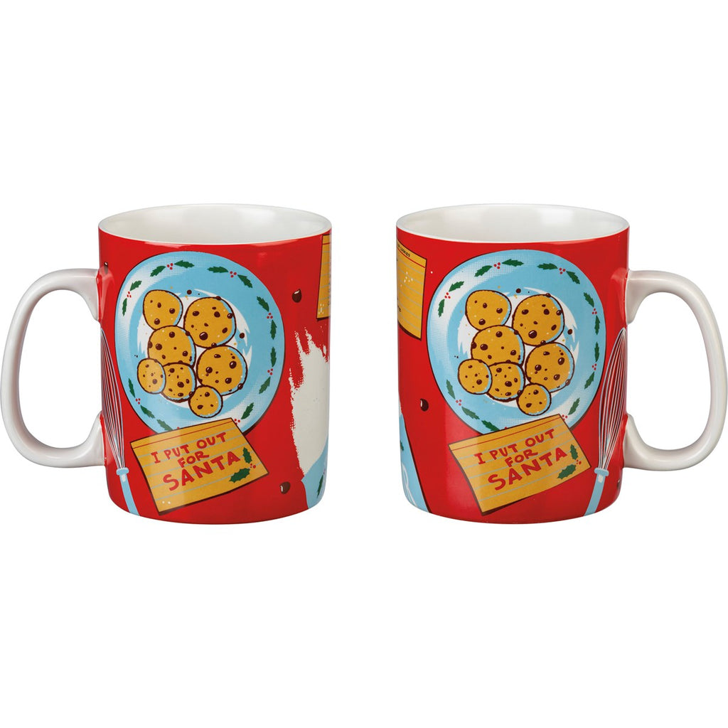 I Put Out For Santa Mug | Ho-Ho-Holiday Stoneware Jumbo Christmas Mug