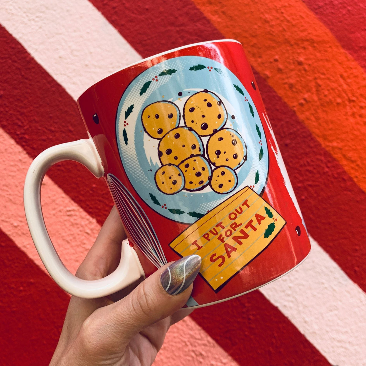 I Put Out For Santa Mug | Ho-Ho-Holiday Stoneware Jumbo Christmas Mug