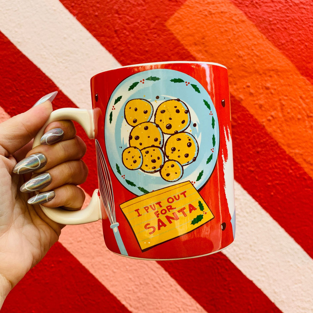 I Put Out For Santa Mug | Ho-Ho-Holiday Stoneware Jumbo Christmas Mug