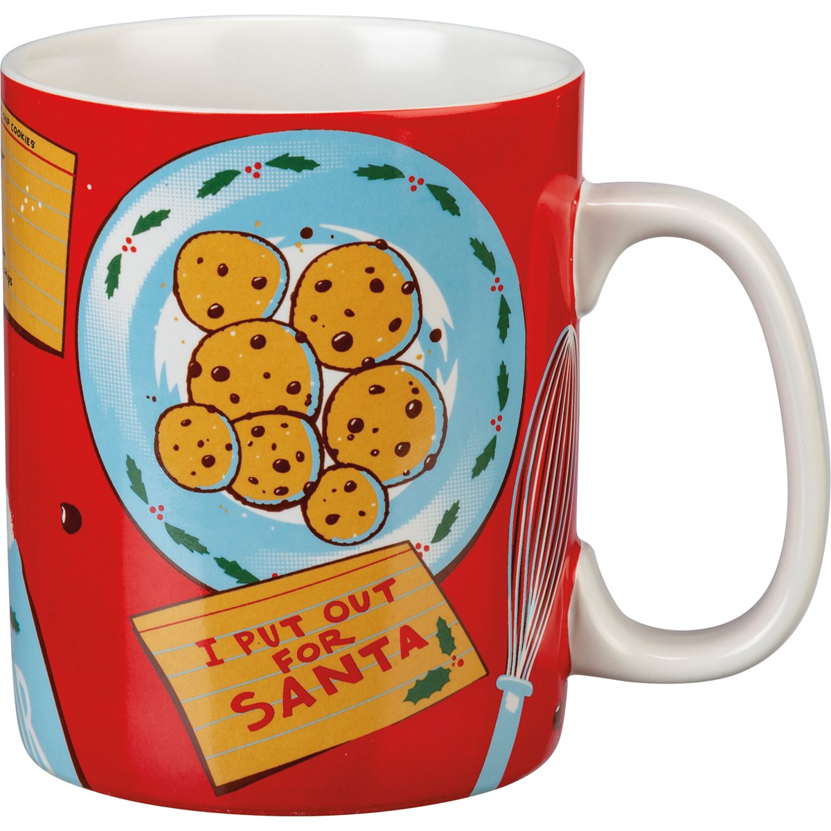 I Put Out For Santa Mug | Ho-Ho-Holiday Stoneware Jumbo Christmas Mug