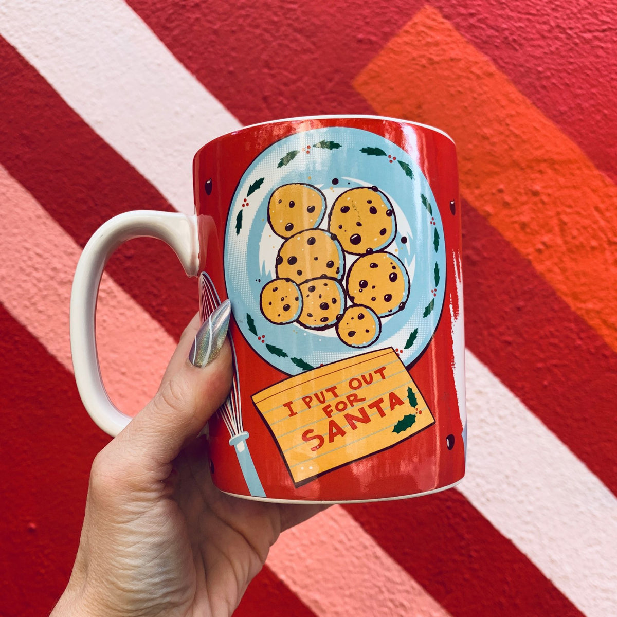 I Put Out For Santa Mug | Ho-Ho-Holiday Stoneware Jumbo Christmas Mug
