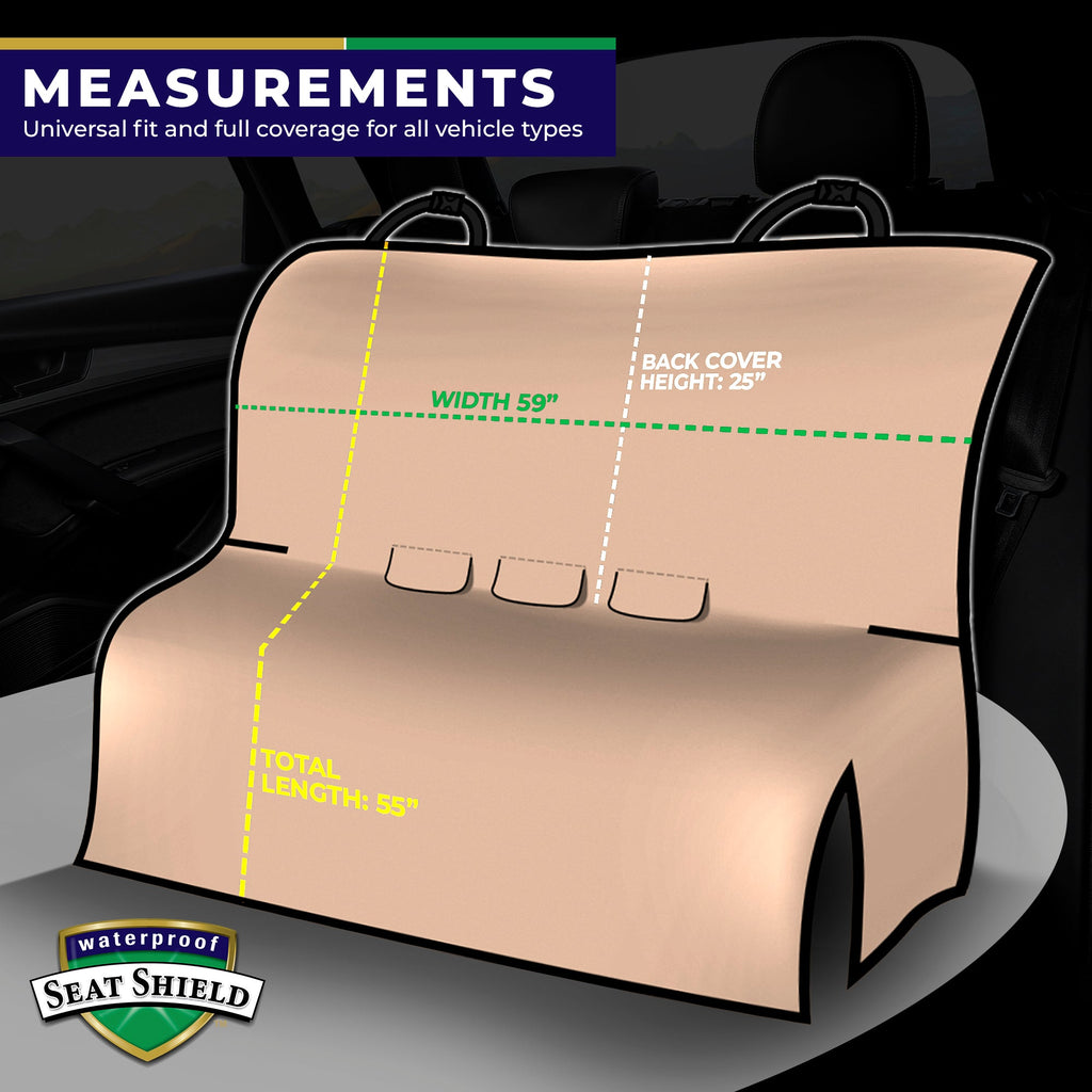 SeatShield Back Seat Cover - Tan