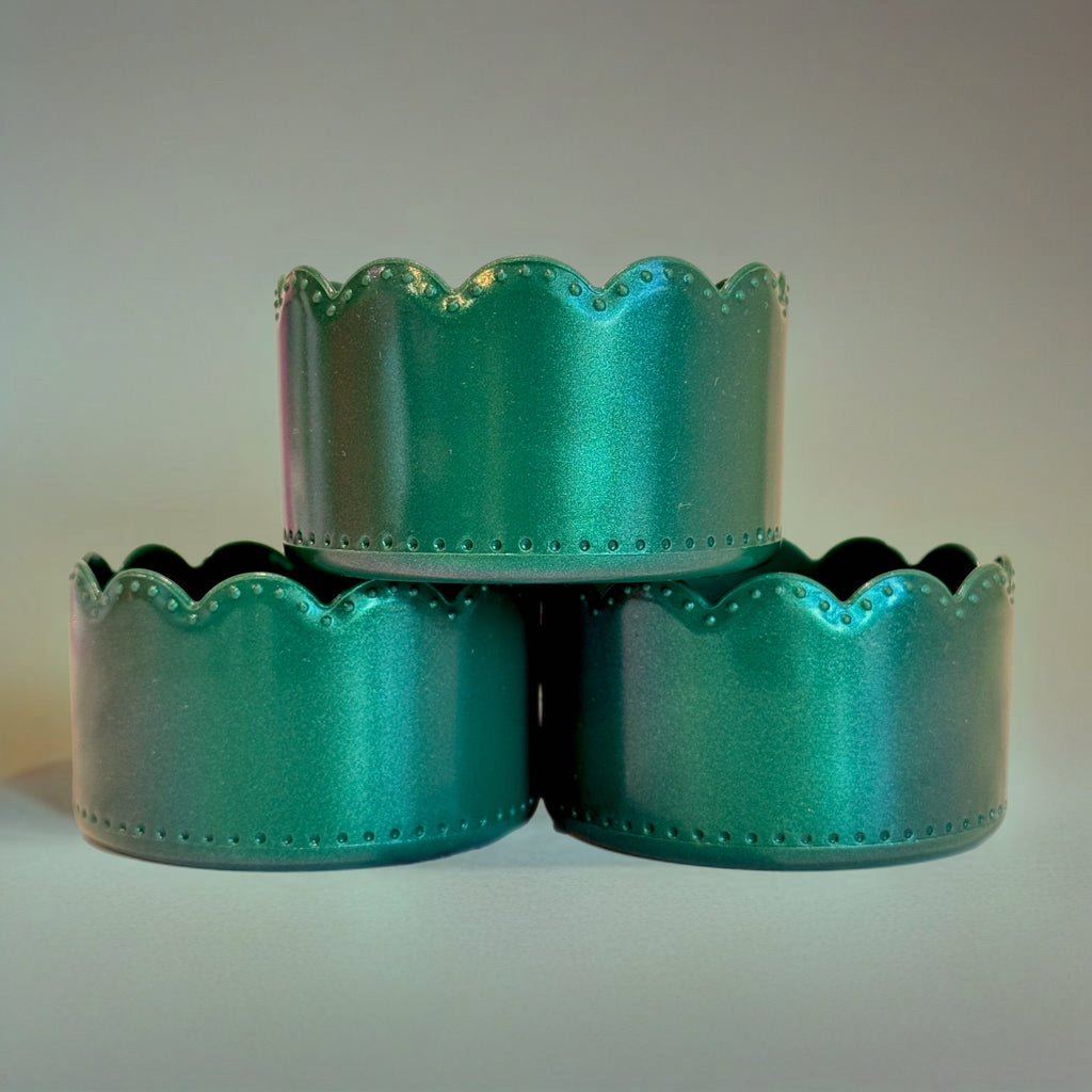Green Shimmer Scallop  Boot