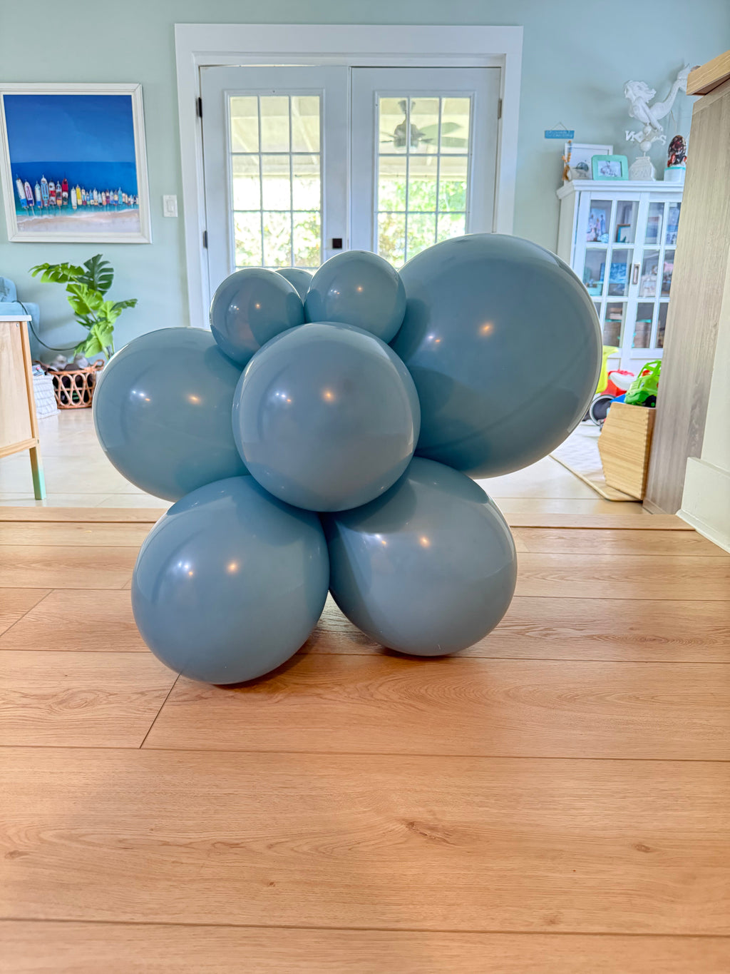 Premium Slate Blue Latex Balloon Cluster (5", 11” and 17”)