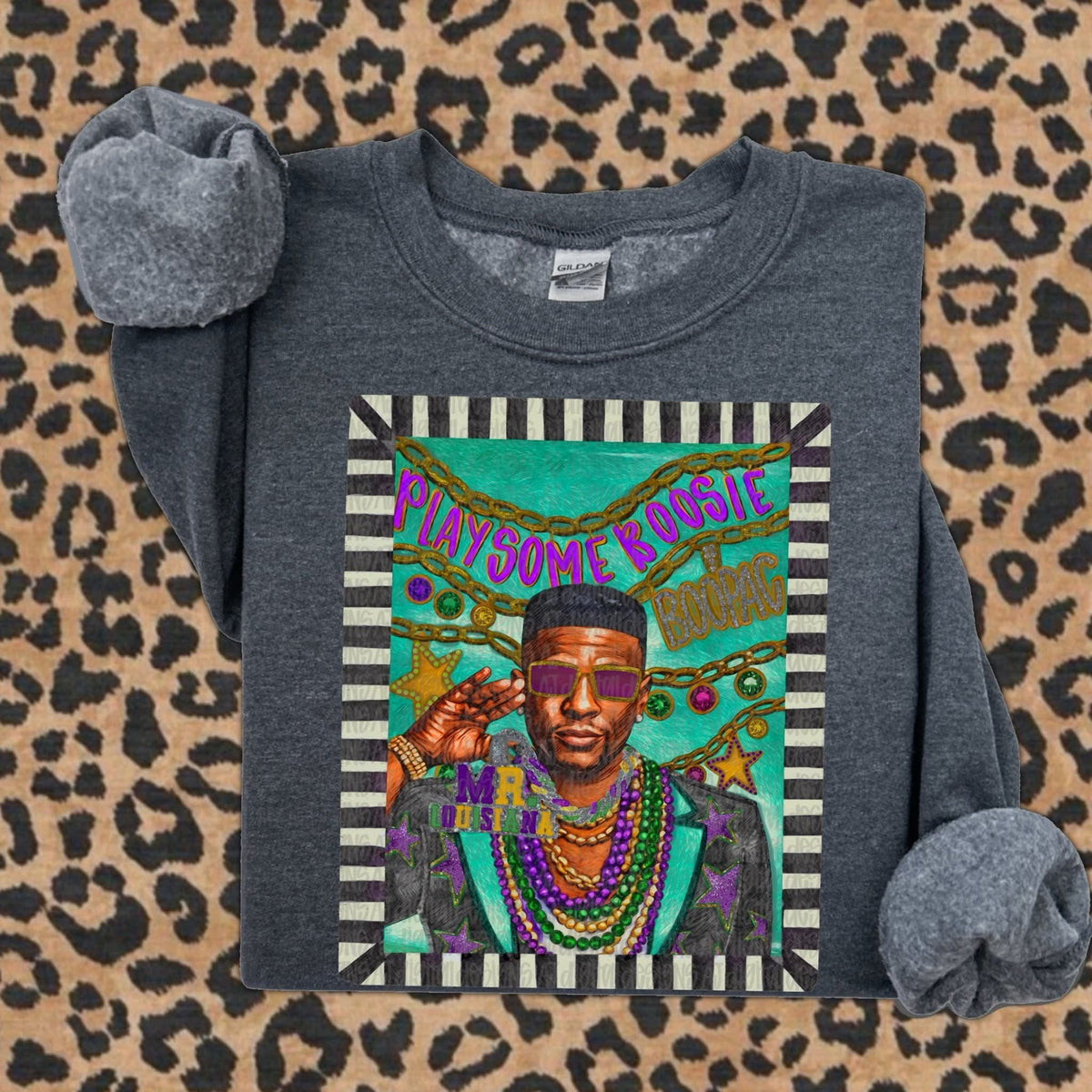 Play some boosie watercolor tee or crew