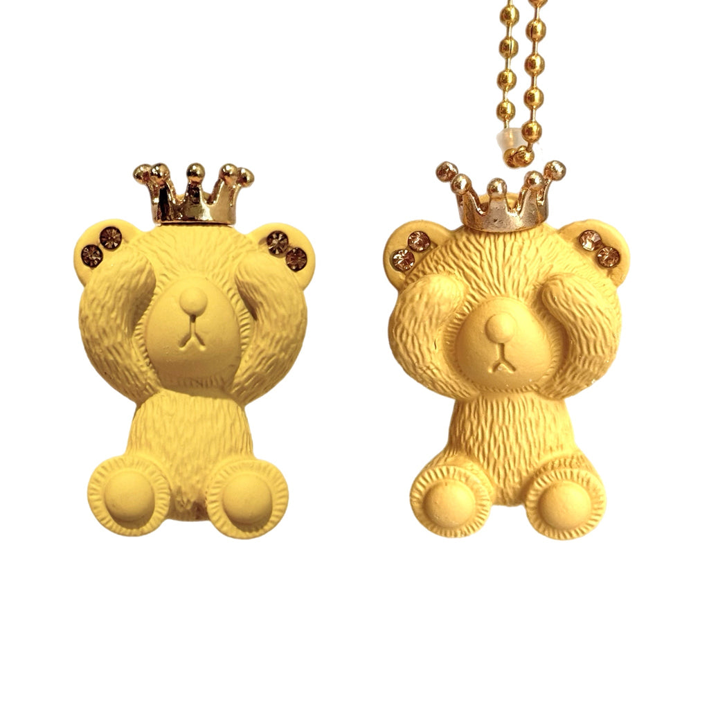 Peek A Boo Bear Deluxe Metal Straw Topper or Charm