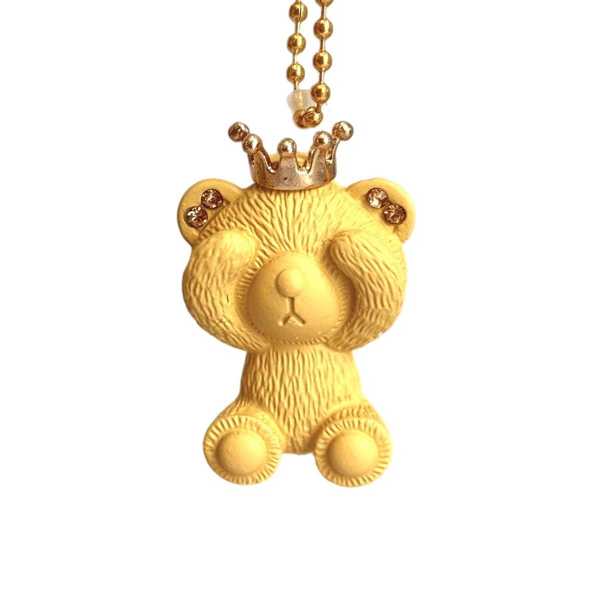Peek A Boo Bear Deluxe Metal Straw Topper or Charm