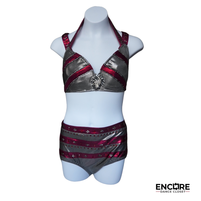 Burgundy and Silver Sophistication