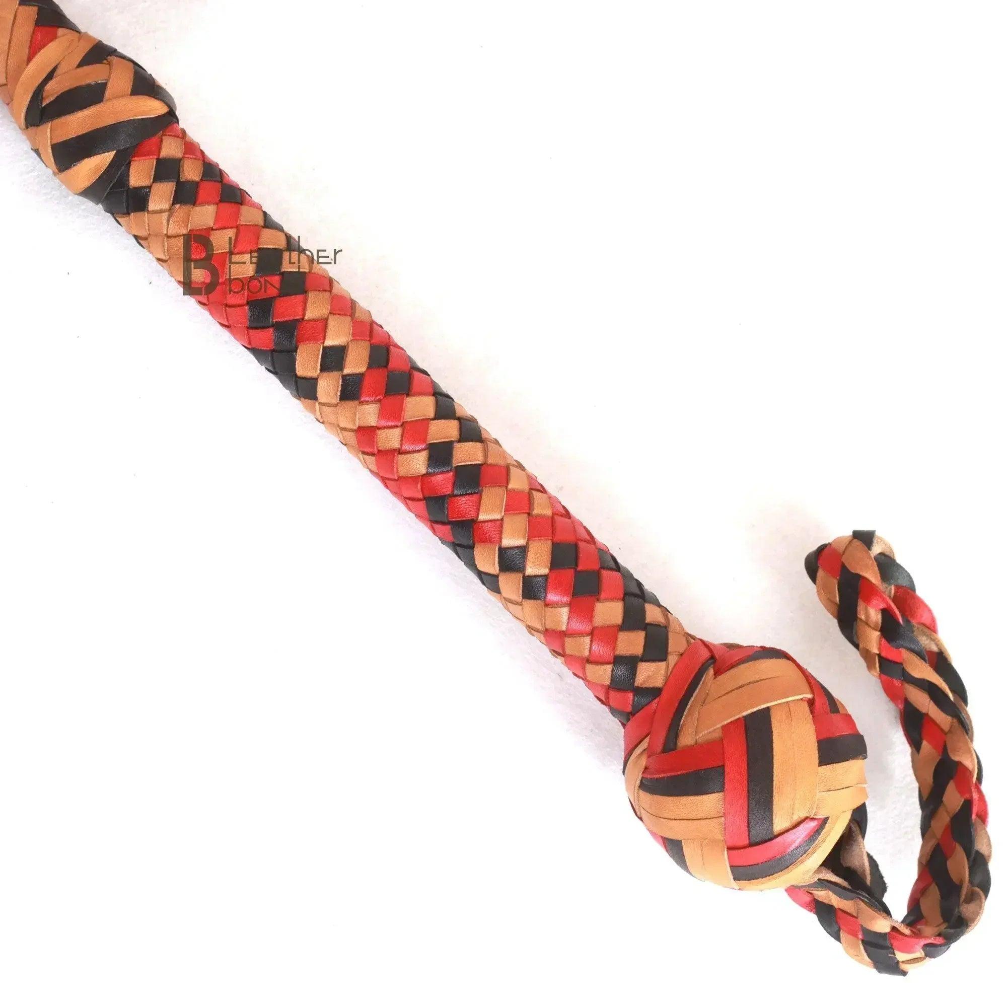 Indiana Jones Bull Whip | 6 to 16 Feet | 16 Strands Kangaroo Hide | Leather Belly and Bolster Inside – Leather Bond