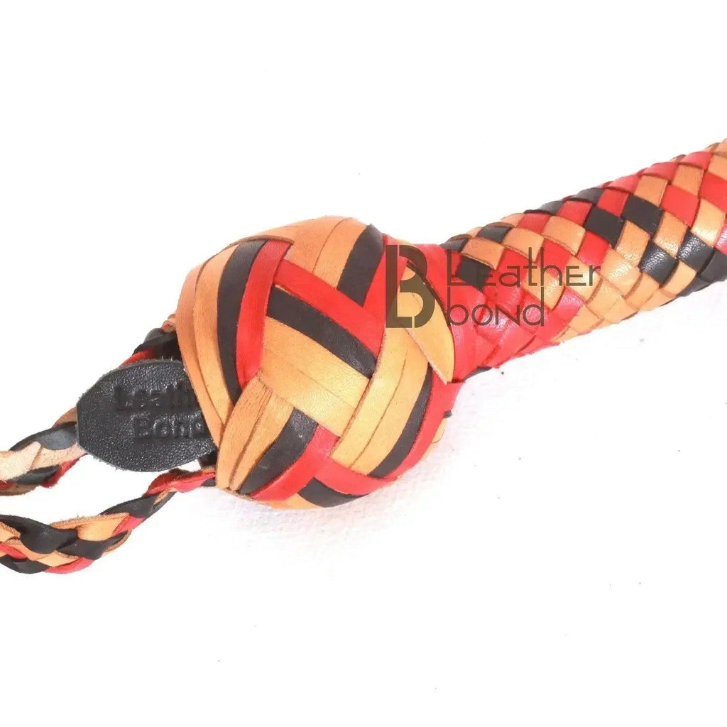 Indiana Jones Bull Whip | 6 to 16 Feet | 16 Strands Kangaroo Hide | Leather Belly and Bolster Inside – Leather Bond