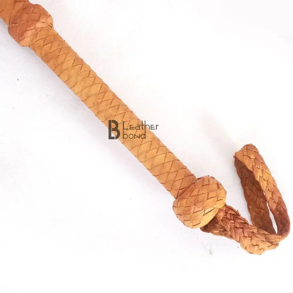 Indiana Jones Style Bullwhip for Sale | 4, 6, 8 & 10 Feet | 8 Plaits Real Tan Cowhide Leather – Leather Bond