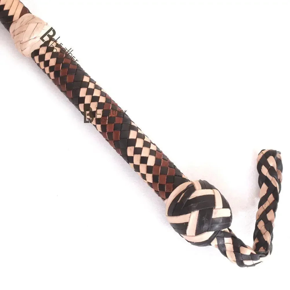 Bull Whip 6, 8, 10, 12, 14 & 16 Feet long 16 Strands Kangaroo Hide Leather Equestrian Bullwhip Leather Belly and Bolster Inside, Indiana Jones