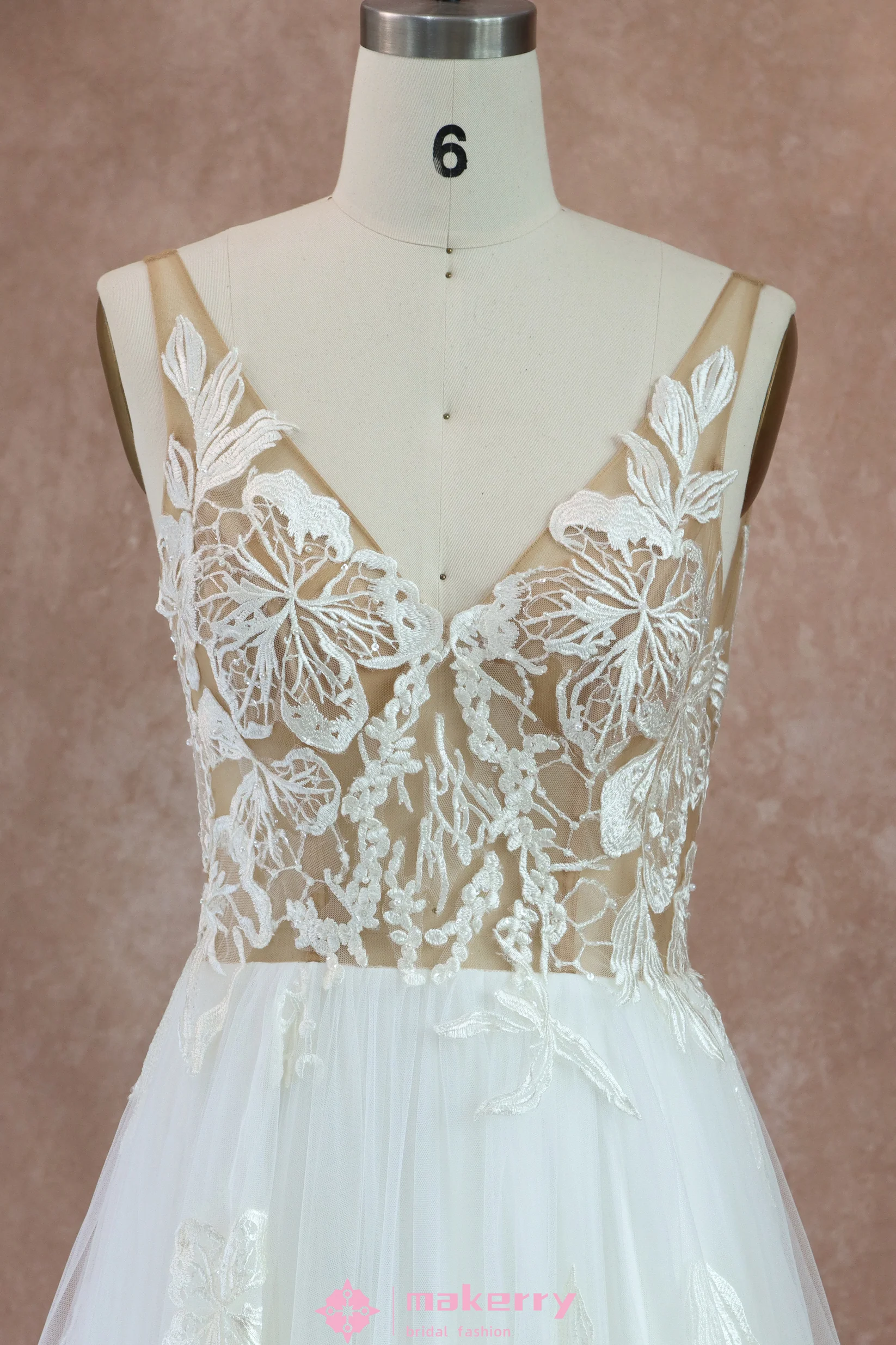 Dreamy floral lace Wedding Dress