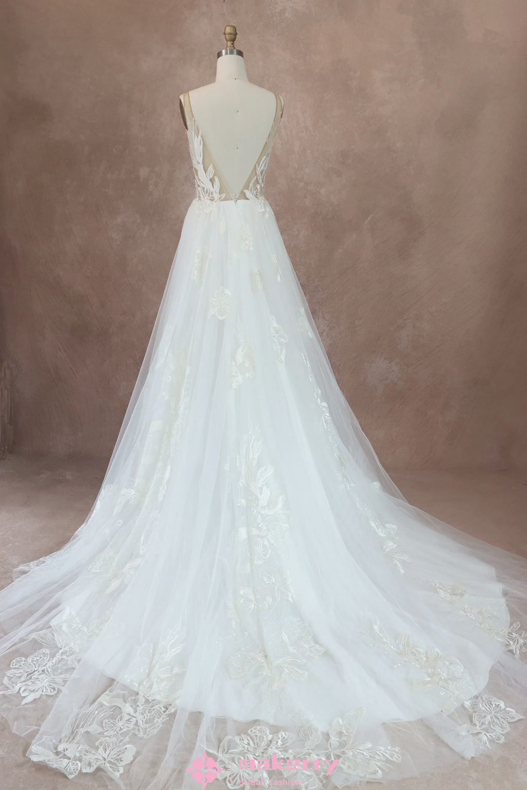 Dreamy floral lace Wedding Dress
